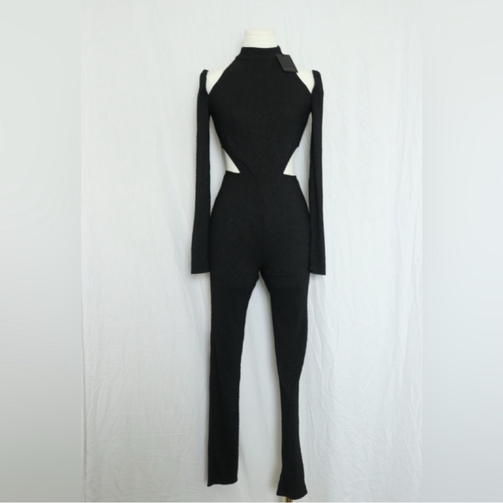 REVOLVE X Michael Costello ribbed cut out jumpsuit - Picture 3 of 10